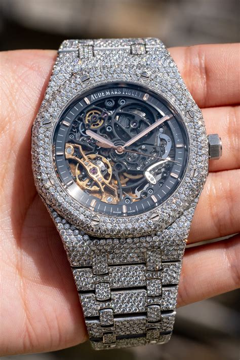 audemars piguet watches diamond|audemars piguet skeleton diamond.